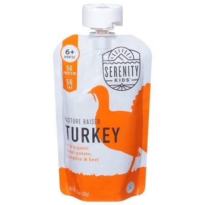 Serenity Kids Turkey Pasture Raised 6+ Months 6/3.5 OZ [UNFI #2367282] [ebt]