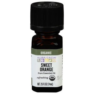 Aura Cacia Pure Essential Oil Refreshing Sweet Orange 1/.25 OZ [UNFI #324517] T