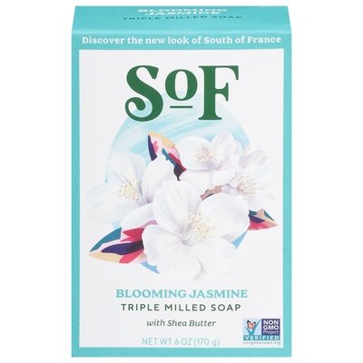South Of France Soap Triple Milled Blooming Jasmine 1/6 OZ [UNFI #1704915] T