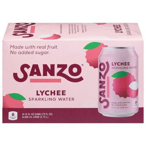 Sanzo Sparkling Water Lychee 4/6/12 OZ [UNFI #2926855] [ebt] T