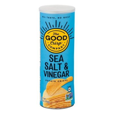 The Good Crisp Company Potato Crisps Gluten Free Sea Salt & Vinegar 8/5.6 OZ [UNFI #2520294] [ebt]