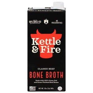 Kettle & Fire Bone Broth Classic Beef 8/32 OZ [UNFI #2523207] [ebt]
