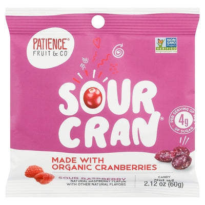 Patience Fruit & Co Candy Sour Raspberry 24/2.12 OZ [UNFI #3046364] [ebt] T