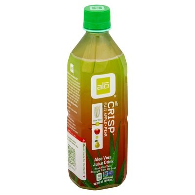 Alo Juice Drink Aloe Vera Crisp Fuji Apple + Pear 12/16.9 OZ [UNFI #1638089] [ebt]