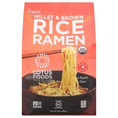 Lotus Foods Rice Ramen Organic Millet & Brown 6/10 OZ [UNFI #1281625] [ebt]
