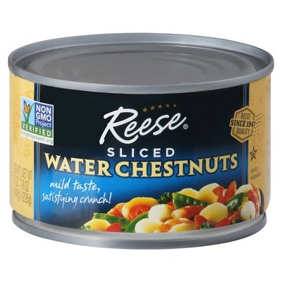 Reese Water Chestnuts Sliced 24/8 OZ [UNFI #0218297] [ebt]