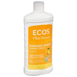 Ecos Cleaner + Polish Lemon Surface Scrub 6/17 OZ [UNFI #670760] T