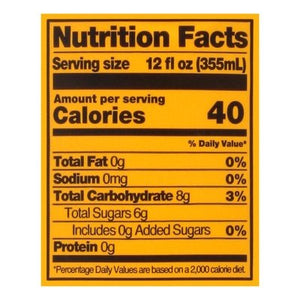 Culture Pop Soda Probiotic Soda Orange Mango & Lime Fizzy & Gutsy 12/12 OZ [UNFI #2820876] [ebt] T