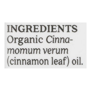 Aura Cacia Pure Essential Oil Organic Cinnamon Leaf 1/.25 OZ [UNFI #325514] T