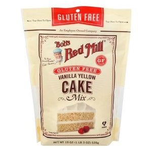 Bobs Red Mill Cake Mix Gluten Free Vanilla Yellow 4/19 OZ [UNFI #2597045] [ebt]