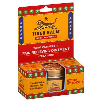 Tiger Balm Pain Relieving Ointment Red Extra Strength 6/18 Gr [UNFI #0876557] T