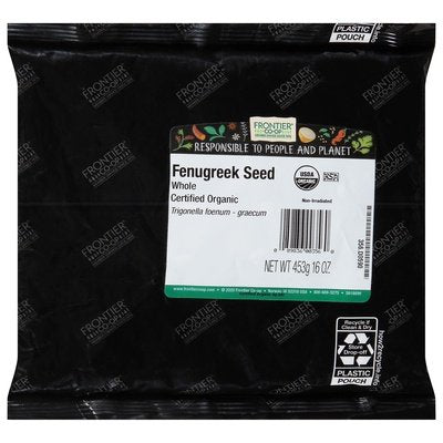 Frontier Nat Prod Co-Op Fenugreek Seed Whole 1 Lb [UNFI #0448555] [ebt]