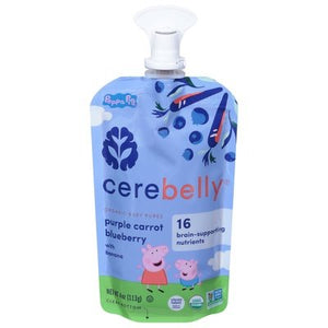 Cerebelly Baby Puree Purple Carrot Blueberry Organic 6/4 OZ [UNFI #2683340] [ebt]