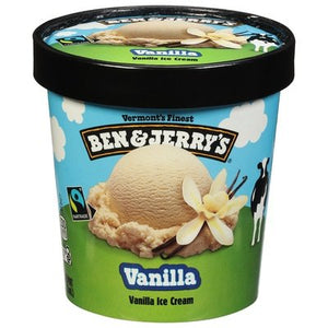 B&J Vanilla Ice Cream 8/PINT [UNFI  #0357434]