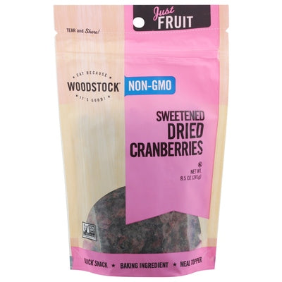 Woodstock Cranberries Dried Sweetened 8/8.5 OZ [UNFI #1081744] [ebt]
