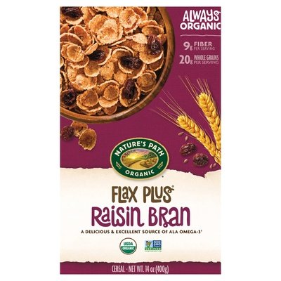 Natures Path Cereal Raisin Bran 12/14 OZ [UNFI #393975] [ebt]