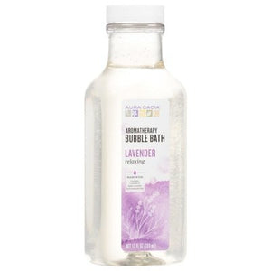 Aura Cacia Bubble Bath Aromatherapy Lavender Relaxing 1/13 OZ [UNFI #922302] T