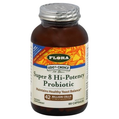 Flora Probiotic Super 8 Hi-Potency Vegetarian Capsules 60 CAP [UNFI #2260149] [ebt]