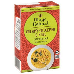 Maya Kaimal Inspired Soup Creamy Chickpea & Kale Mild 12/17.6 OZ [UNFI #2832012] [ebt]