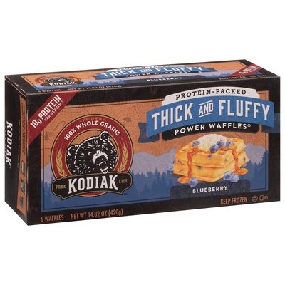 Kodiak Cakes Blueberry/Power Waffles 6Ct 8/14.82 OZ [UNFI  #2697555]
