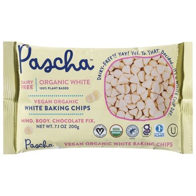 Pascha Baking Chips Organic Vegan White 8/7.1 OZ [UNFI #1884287] [ebt]