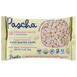 Pascha Baking Chips Organic Vegan White 8/7.1 OZ [UNFI #1884287] [ebt]