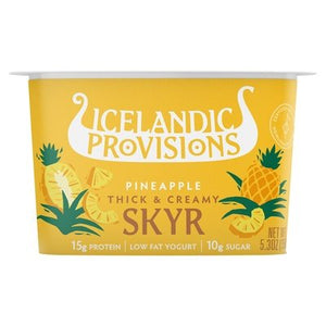 Icelandic Provisions Skyr Thick & Creamy Pineapple 12/5.3 OZ [UNFI #2953727] [ebt]
