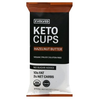 Evolved Keto Cups Hazelnut Butter 9/1.41 OZ [UNFI #2521649] [ebt] T