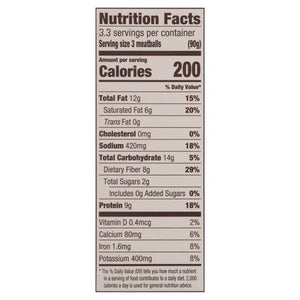 Jack & Annies Classic Meatballs Jackfruit 8/9.6 OZ [UNFI  #2972511]