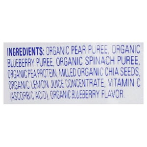 Happy Tot Fruit & Veggie Blend Fiber & Protein Pears Blueberries & Spinach 4 (Tots & Tykes) 16/4 OZ [UNFI #1620087] [ebt]