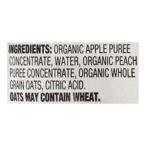 Earths Best Fruit & Grain Puree Apple Peach Oatmeal 2 (6+ Months) 12/3.5 OZ [UNFI #2815165] [ebt]