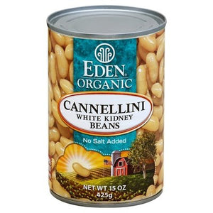 Eden Foods Kidney Beans No Salt Added White Cannellini 12/15 OZ [UNFI #0223214] [ebt]