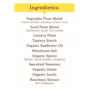 Simple Mills Pita Crackers Veggie Flour Mediterranean Herb 6/4.25 OZ [UNFI #2537256] [ebt]