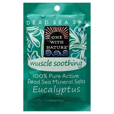 One With Nature Mineral Salts Dead Sea Eucalyptus 6/2.5 OZ [UNFI #1841741] T