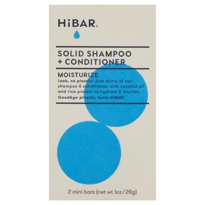 Hibar Shampoo + Conditioner Solid Moisturize Mini 1 OZ [UNFI #2877959] T