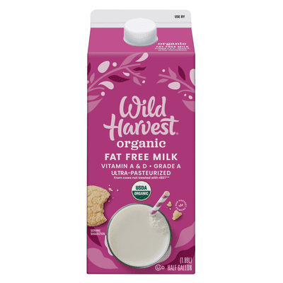 Wild Harvest Ultra Pasteurized FF Milk 6/64 OZ [UNFI #2742856] [ebt] T