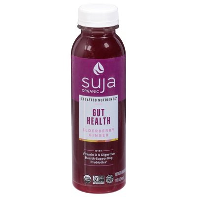 Suja Fruit Juice Drink Gut Health Elderberry Ginger 6/12 OZ [UNFI #2692465] [ebt] T