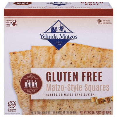 Yehuda Matzo-Style Squares Gluten Free Toasted Onion 12/10.5OZ [UNFI #1019470] [ebt]