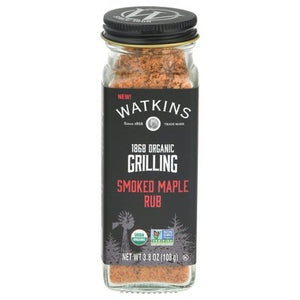 Watkins Rub Organic Smoked Maple Grilling 3/3.8 OZ [UNFI #2738631] [ebt]