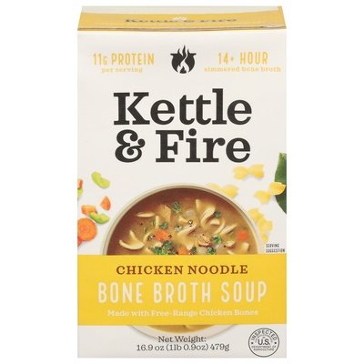 Kettle & Fire Soup Bone Broth Chicken Noodle 6/16.9 OZ [UNFI #2582435] [ebt]