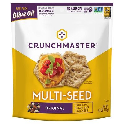 Crunchmaster Crackers Multi-Seed Original 12/4 OZ [UNFI #2371250] [ebt]