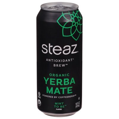 Steaz Yerba Mate Organic Mint To Be 12/16 OZ [UNFI #2681740] [ebt]