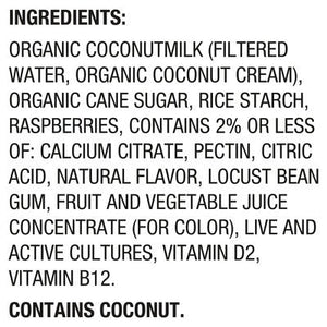 So Delicious Yogurt Alternative Coconutmilk Raspberry 12/5.3 OZ [UNFI #2316578] [ebt]