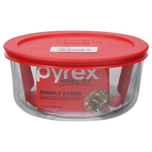 Pyrex Glass Storage Simply Store 4 Cup (946 ml) 4/1 CT [UNFI #2541175] T