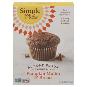 Simple Mills Almond Flour Baking Mix Pumpkin Muffin & Bread 6/9 OZ [UNFI #1709658] [ebt]