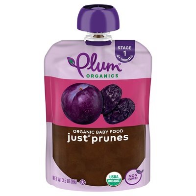 Plum Organics JustÂ® Prunes Stage 1 Organic Baby Food 3.5OZ Pouch 6/3.5 OZ [UNFI #1144476] [ebt]