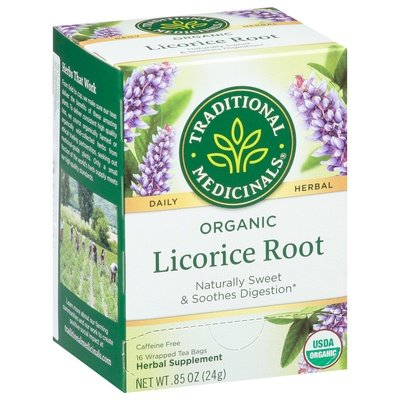 Traditional Medicinals Herbal Supplement Organic Licorice Root Bags 6/16 BAG [UNFI #795534] [ebt]