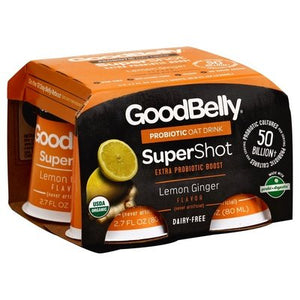 Good Belly Oat Drink Probiotic Lemon Ginger Flavor 6/4/2.7 OZ [UNFI #1469097] [ebt] T