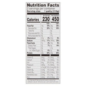 B.M Beef Free Bynd Brgr 8/8 OZ [UNFI  #2020006]