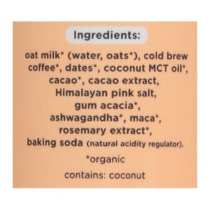 Pop & Bottle Oat Milk Latte Organic Mocha Cold Brew +Adaptogens 12/8 OZ [UNFI #2642684] [ebt]